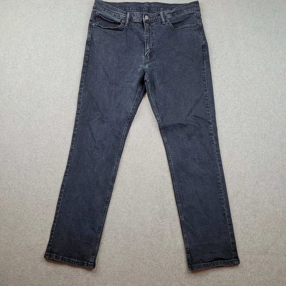 Levi's 511 Slim Fit‎ Jeans Mens 36x30 Black Denim Stretch 04511-2371